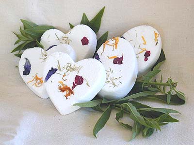 Lemon Verbena Bath Bombe - Heart-shaped