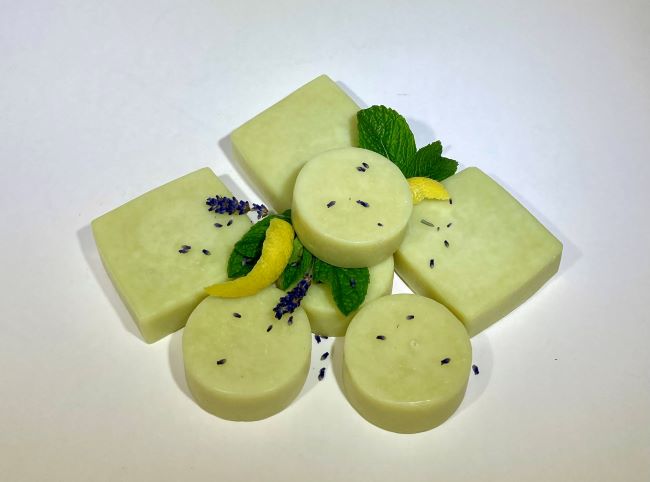 Lemon Lavender Mint Soap - 2.5 Oz Round Bar