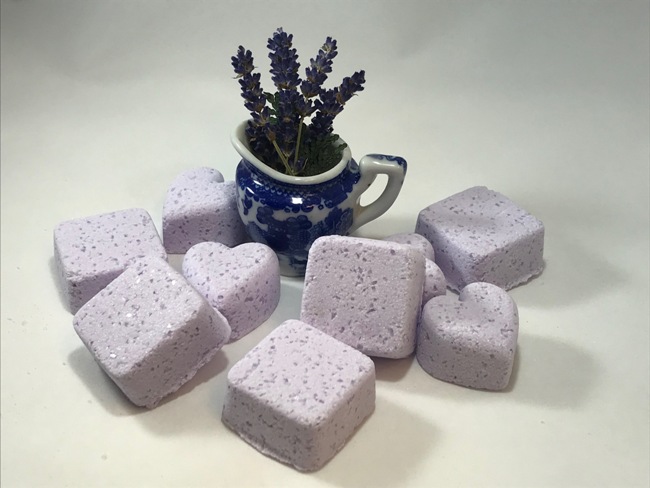 Lavender Meditation Shower Blossoms Pkg. of 4